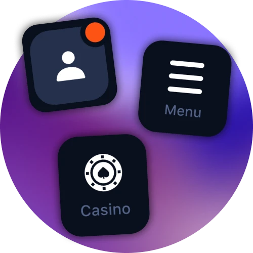 L'application 1Win présente un design épuré.