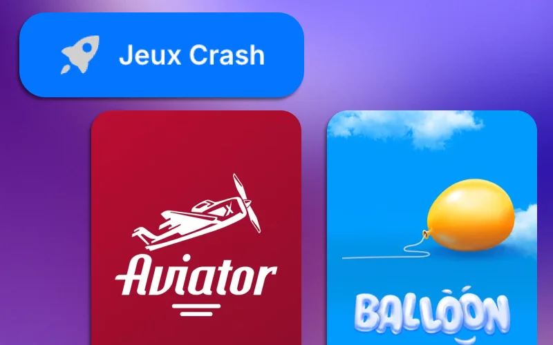 Jouez aux jeux Crash sur 1Win, misez avant le crash et gagnez gros.