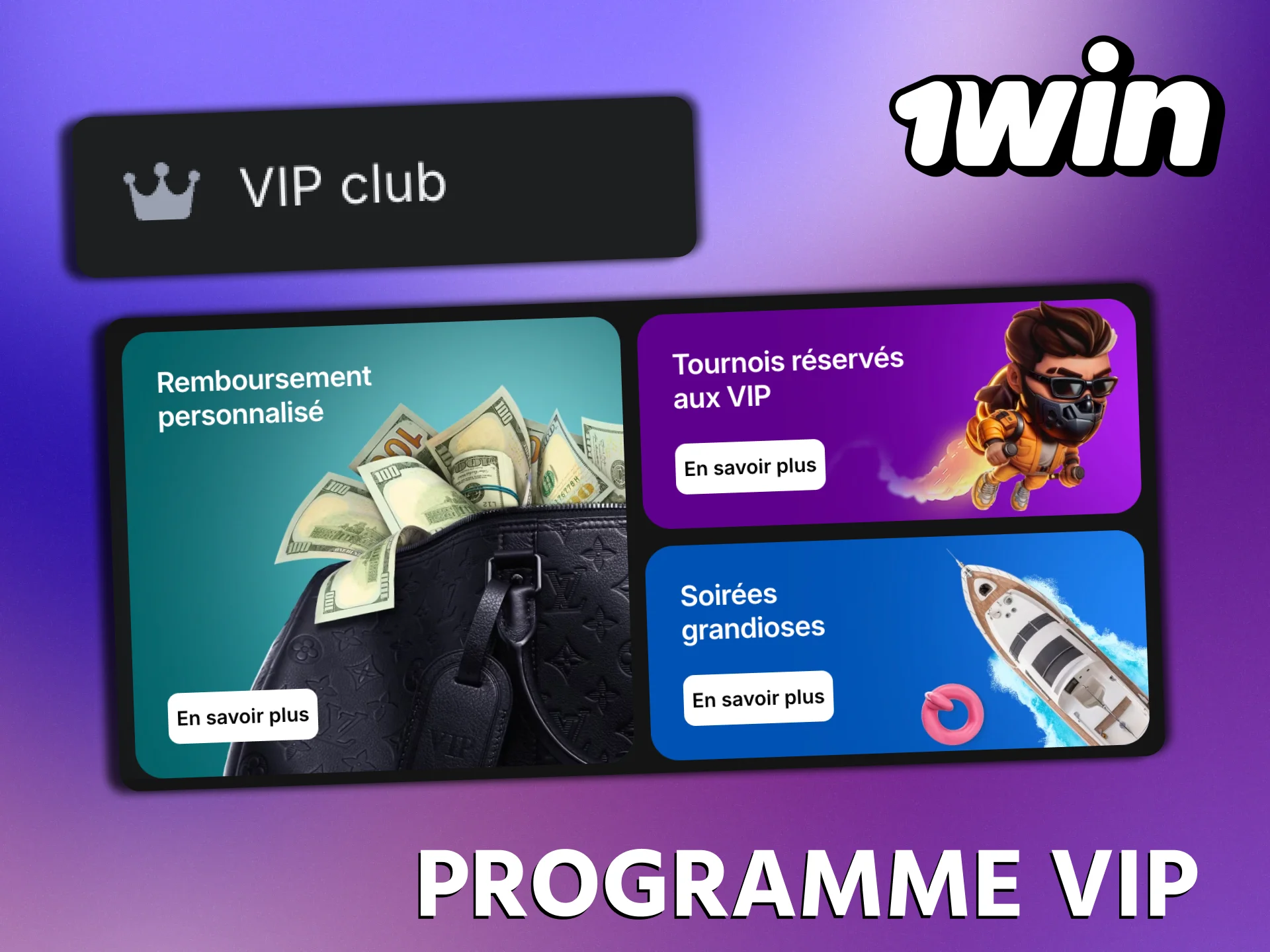 Rejoignez le programme VIP de 1Win et profitez d’avantages premium.